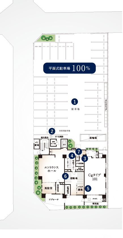 敷地配置図