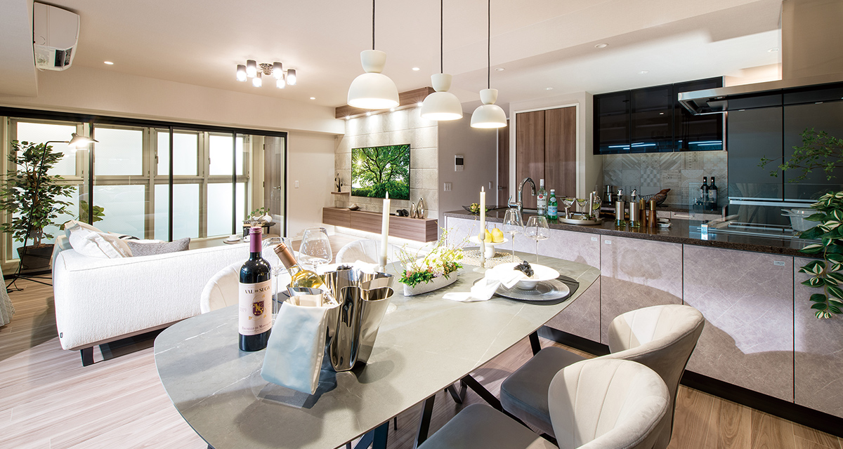LIVING DINING KITCHEN