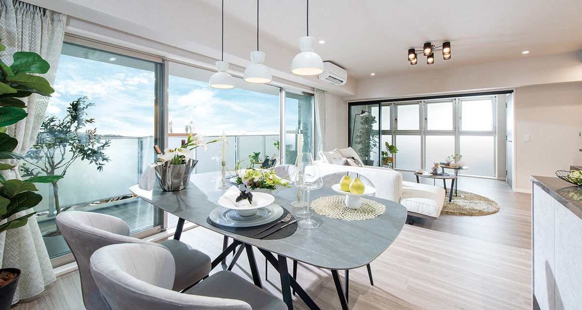 LIVING DINING KITCHEN