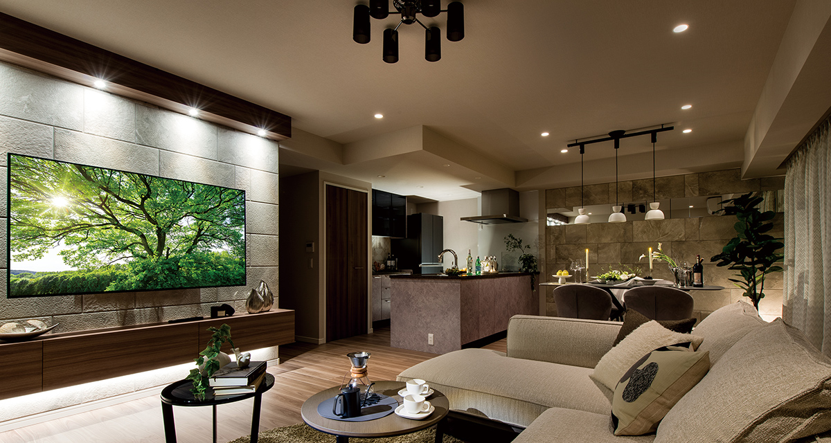LIVING DINING KITCHEN